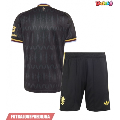 Lacne Dětský Futbalové dres Aston Villa 2026-27 Krátky Rukáv - Preč (+ trenírky)